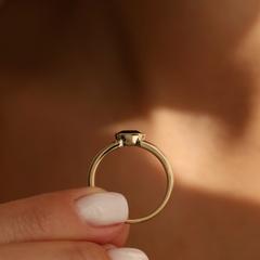 Nangi fine jewelry - red ruby ring in yellow gold