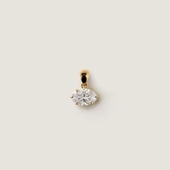Nangi fine jewelry - white lab-grown diamond pendant in gold