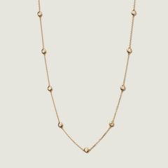Nangi fine jewelry - white lab-grown diamond necklace in gold