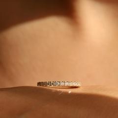 Nangi fine jewelry - white lab-grown diamond ring in gold