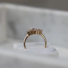 Nangi fine jewelry - champagne ring in yellow gold