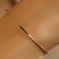 Nangi fine jewelry - white lab-grown diamond bracelet in gold