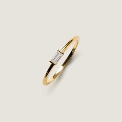 Nangi fine jewelry - white lab-grown diamond ring in gold