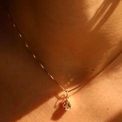 Nangi fine jewelry - pink morganite necklace in yellow gold