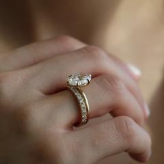 Nangi fine jewelry - white ring in gold