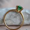 Nangi fine jewelry - green tourmaline ring in yellow gold