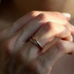 Nangi fine jewelry - white ring in gold