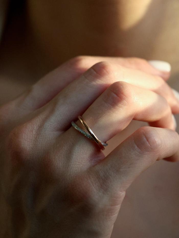 Nangi fine jewelry - white ring in gold