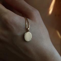 Nangi fine jewelry - white lab-grown diamond pendant in gold