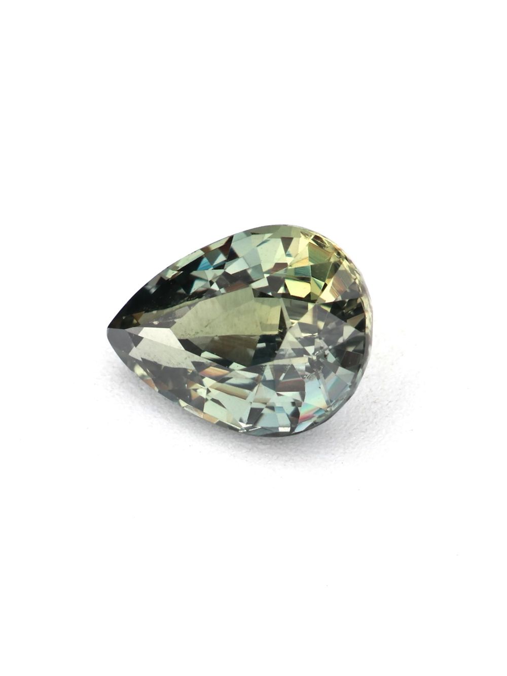 Forest Shadow Sapphire — 0.68 ct Pear Cut