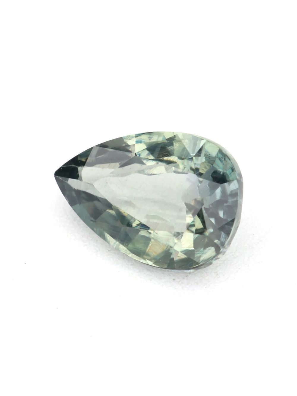 Silver Sage Sapphire — 0.57 ct Pear Cut