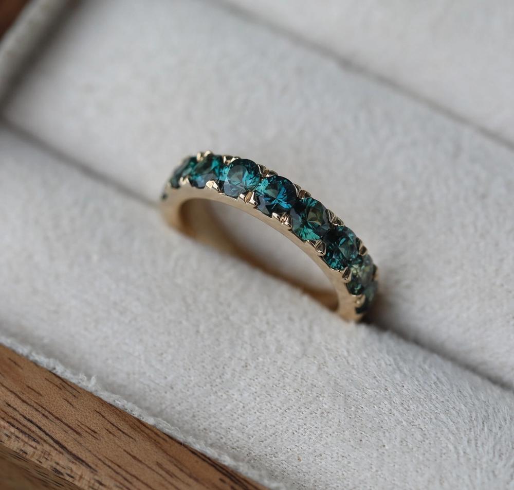 Nangi fine jewelry - teal ring i gull