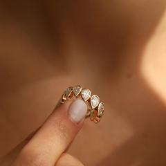 Nangi fine jewelry - white ring in gold