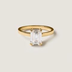 Nangi fine jewelry - white lab-grown diamond ring in gold