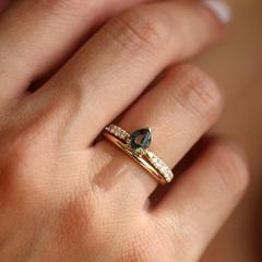 Nangi fine jewelry - lab grown diamond ring in gold