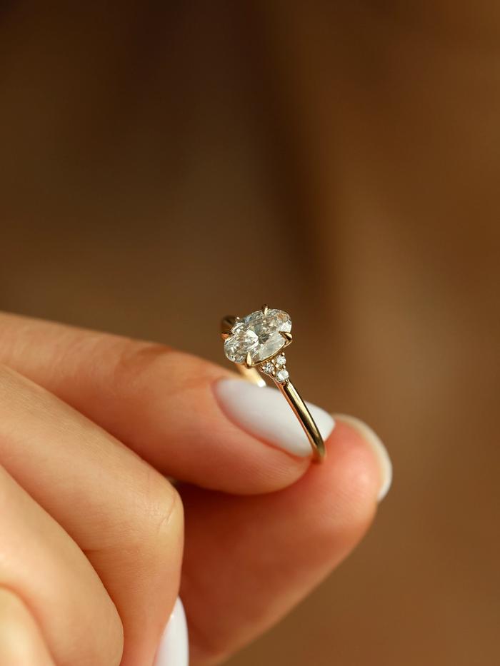 Nangi fine jewelry - lab grown diamond ring in gold