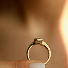 Nangi fine jewelry - white ring in gold