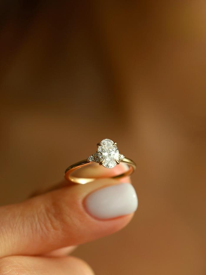 Nangi fine jewelry - lab grown diamond ring in gold
