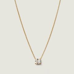Nangi fine jewelry - white lab-grown diamond necklace in gold
