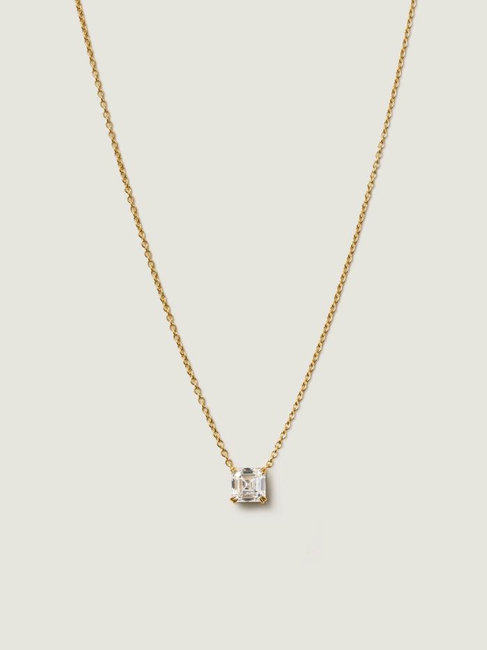 Nangi fine jewelry - white lab-grown diamond necklace in gold