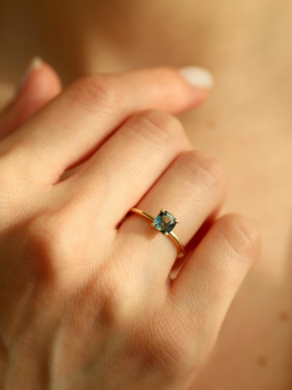 Hatton Peacock Sapphire Ring