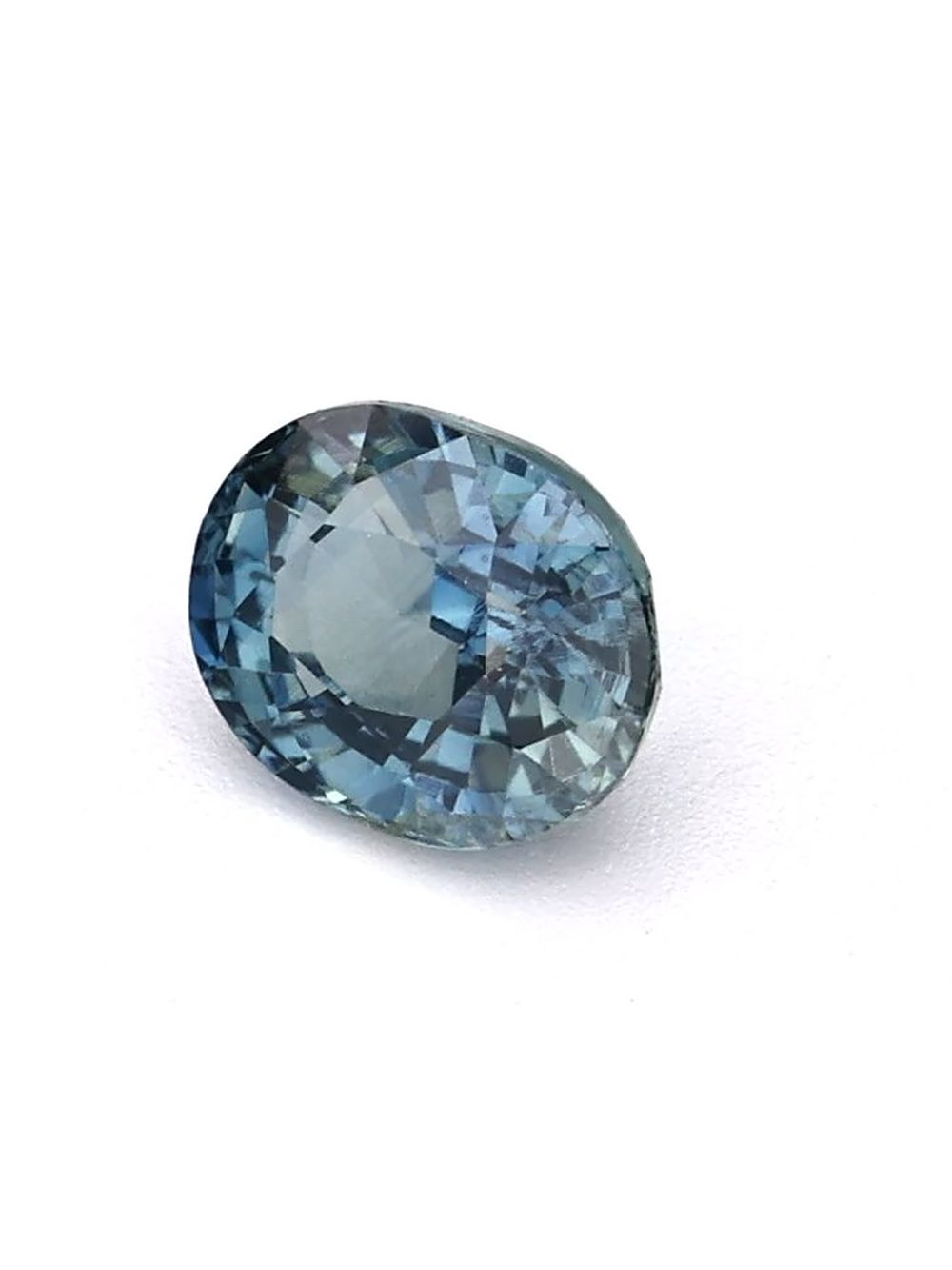 1.03 ct Teal, Oval Sapphire