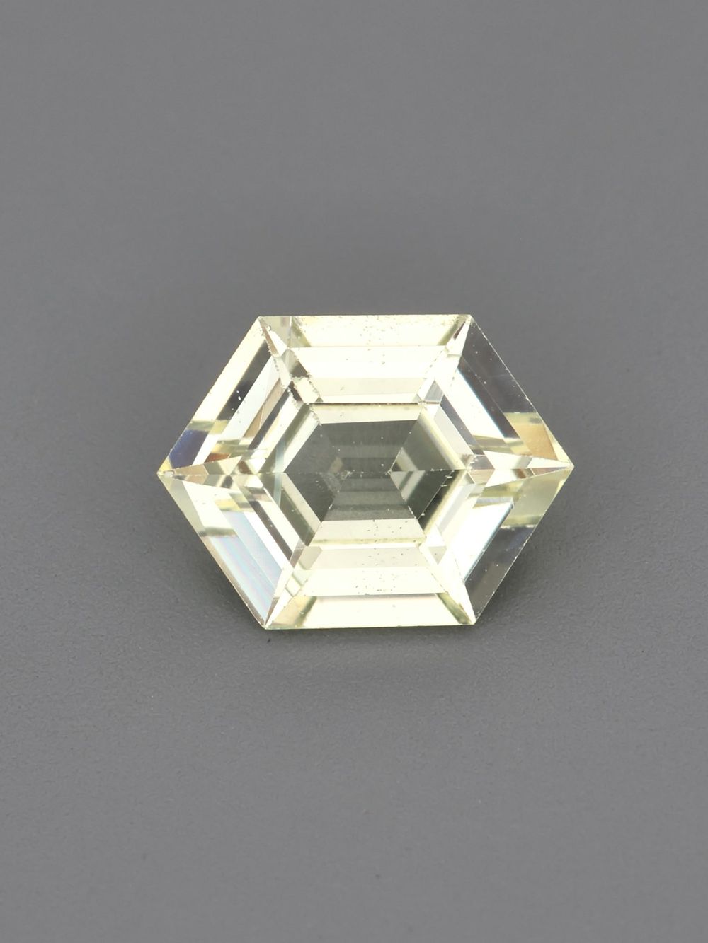Ceylon Sunrise Sapphire — 0.67 ct Hexagon Cut