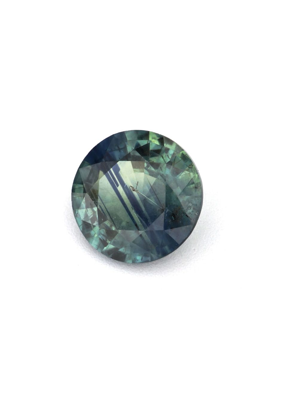 Emerald Lagoon Sapphire — 0.83 ct Round Cut