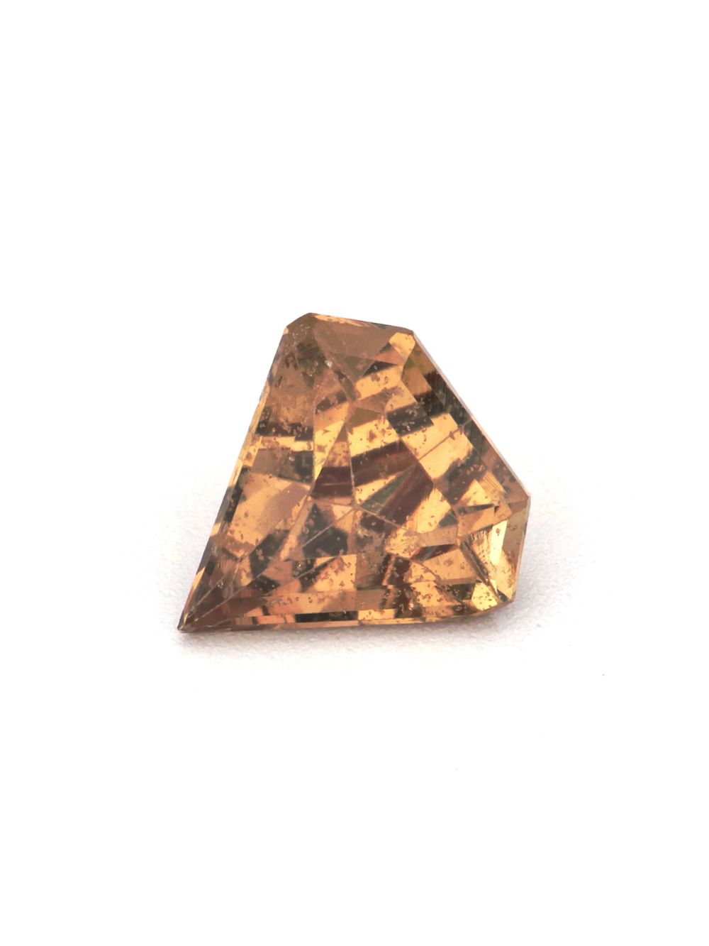 Sandstorm Sapphire — 0.64 ct Trillion Shield Cut