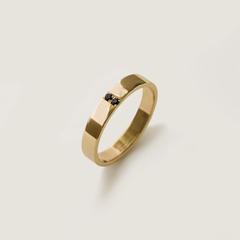 Nangi fine jewelry - black sapphire ring in gold