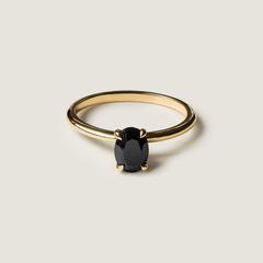 Nangi fine jewelry - black ring in gold