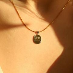 Nangi fine jewelry - white lab-grown diamond pendant in gold