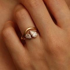 Nangi fine jewelry - white ring in gold