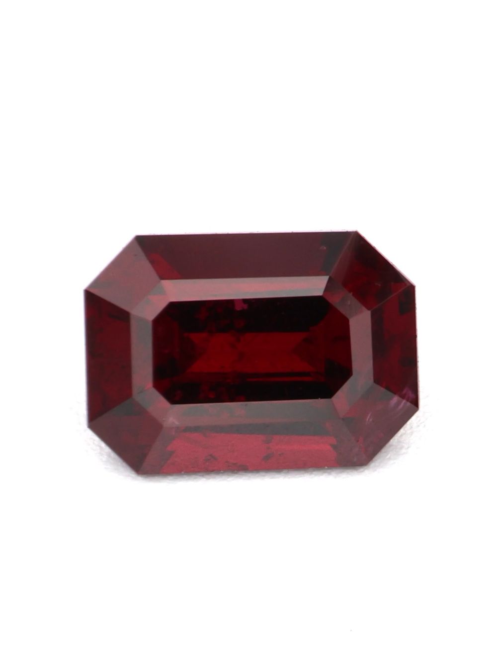 0.38 ct Unheated Royal Red Ruby, Elongated Emerald