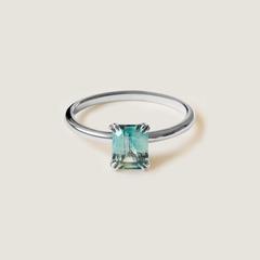 Nangi fine jewelry - green ring in white gold
