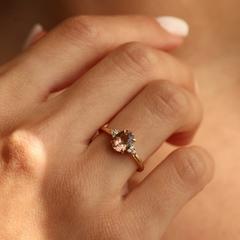 Nangi fine jewelry - brown tourmaline ring in yellow gold