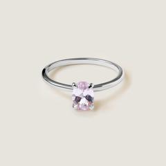 Nangi fine jewelry - pink tourmaline ring in white gold