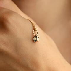 Nangi fine jewelry - green sapphire necklace in yellow gold