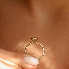 Nangi fine jewelry - yellow sapphire ring in yellow gold
