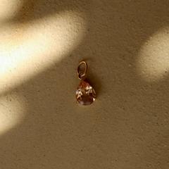 Nangi fine jewelry - pink morganite necklace in yellow gold