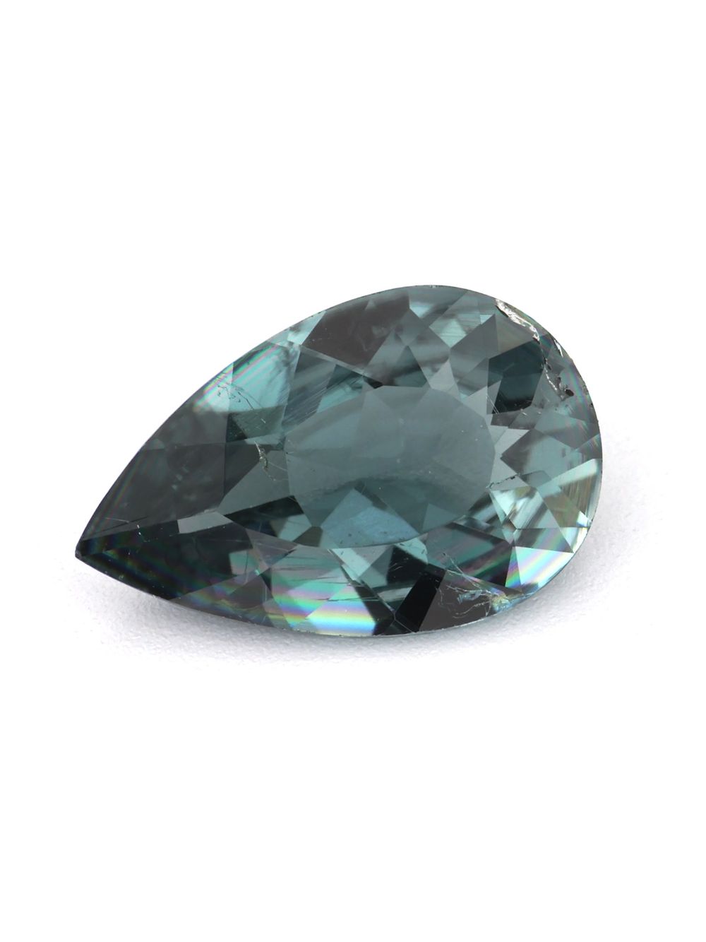 0.71 ct Midnight Forest, Pear Cut Tourmaline