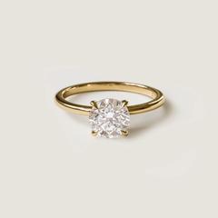 Nangi fine jewelry - white lab-grown diamond ring in gold