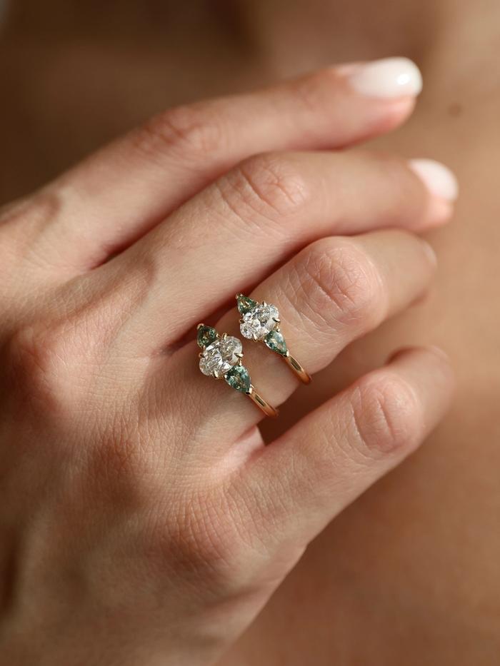 Nangi fine jewelry - lab grown diamond ring in gold