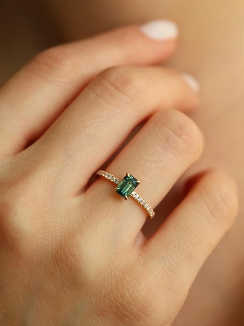Forest Lagoon Peacock Ring