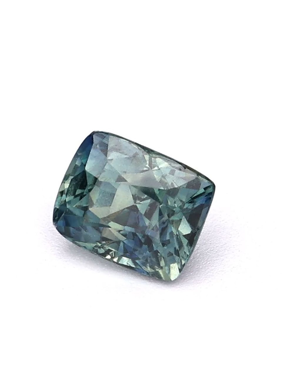 1.03 ct Teal, Cushion Cut Sapphire