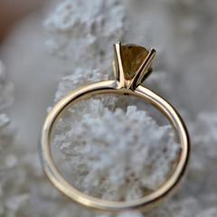 Nangi fine jewelry - red tourmaline ring in yellow gold