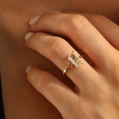 Nangi fine jewelry - yellow iolite ring in yellow gold