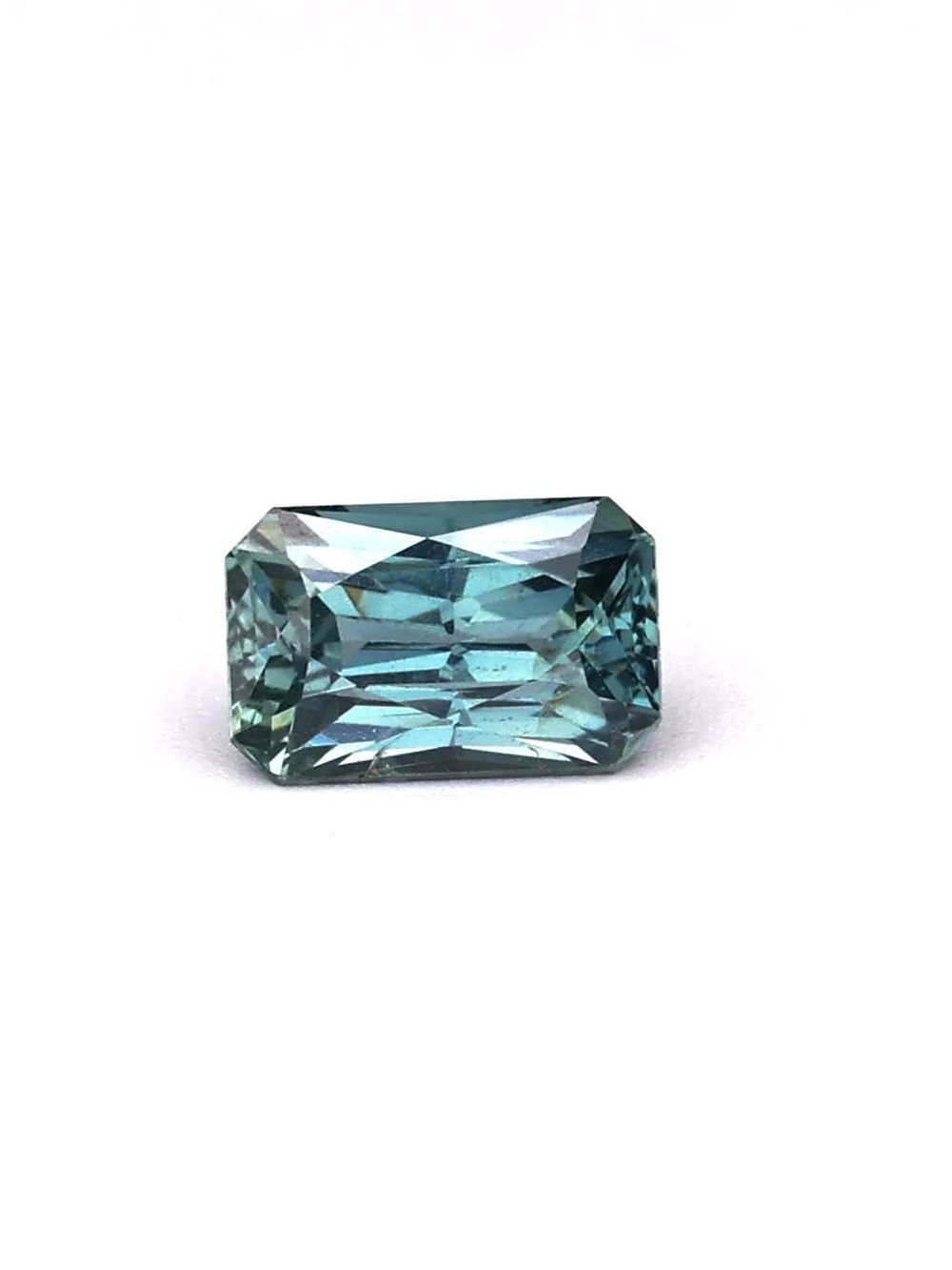 1.10 ct Teal, Radiant Sapphire