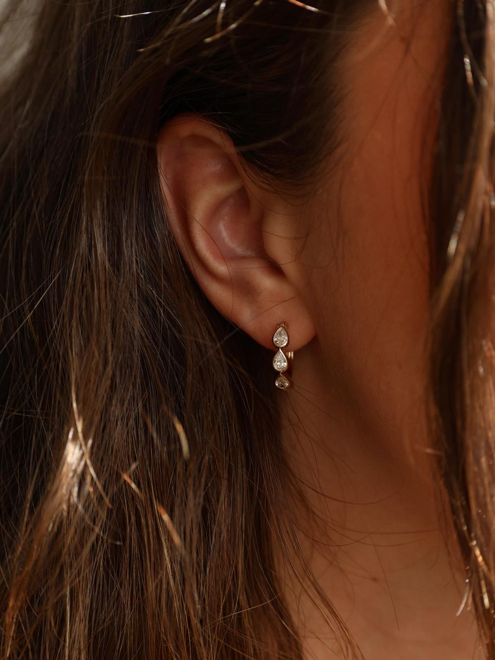Serendip Diamond Hoops