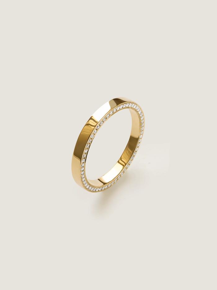 Nangi fine jewelry - white ring in gold
